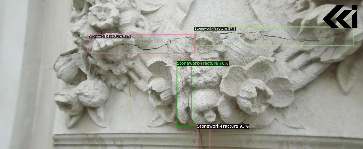 Detected façade faults