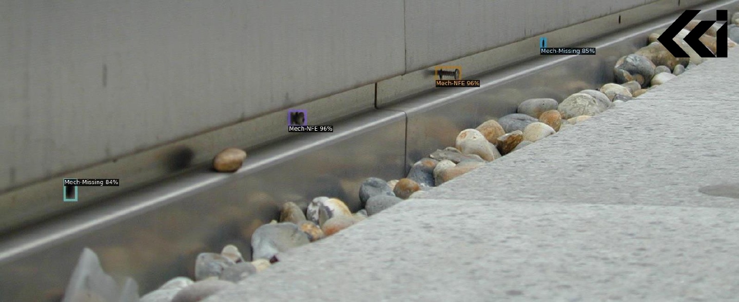 Detected façade faults